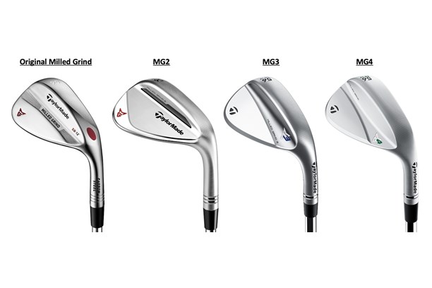 The four geneartion sof of TaylorMade MG wedges