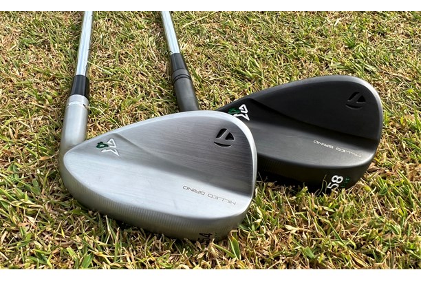 The Tour Satin Chrome and Matte Black finishes of the taylorMade MG4 Wedges