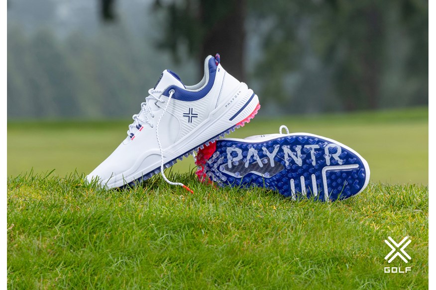 PAYNTR 001 F golf shoes on course.