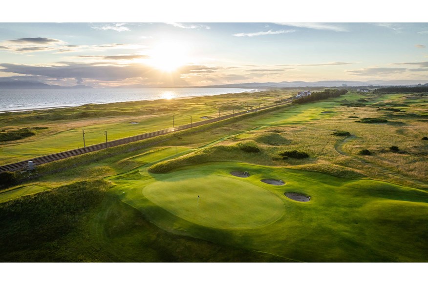 Dundonald Links 12th Green and 13th tee.