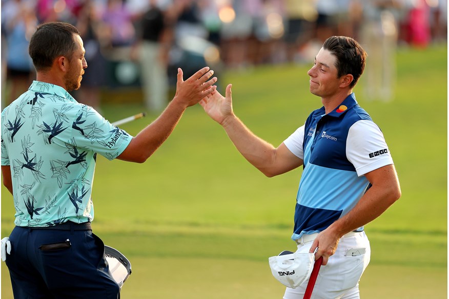 Xander Schauffele finished runner-up to Viktor Hovland at the Tour Championship