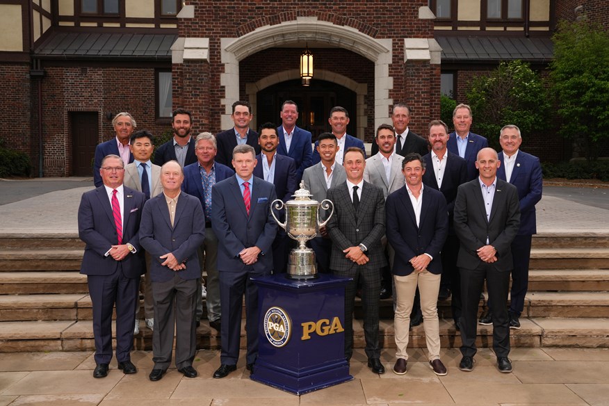 Jimmy Walker with past US PGA Champions.