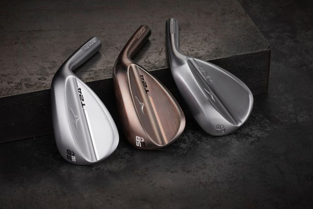 The three different finishes of Mizuno T24 wedges