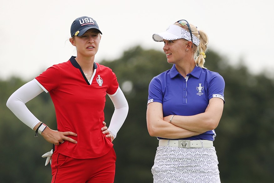 Nelly Korda and Madelene Sagstrom did not see eye to eye in putting controversy at the 2021 Solheim Cup.