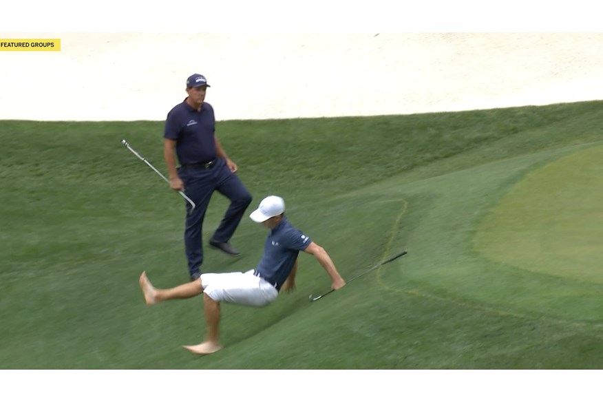 Billy Horschel took a tumble at the 2021 Masters.