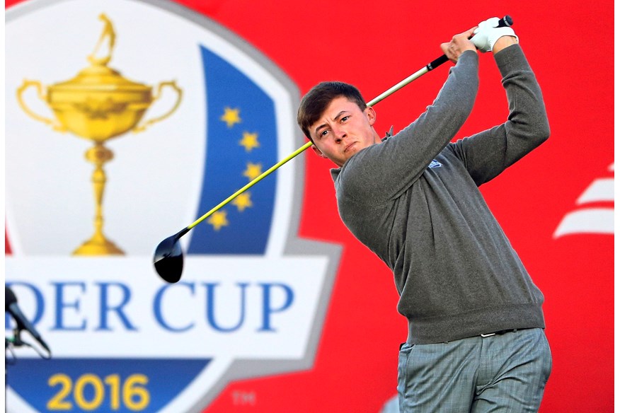 Matt Fitzpatrick made his Ryder Cup debut in 2016 at Hazeltine.