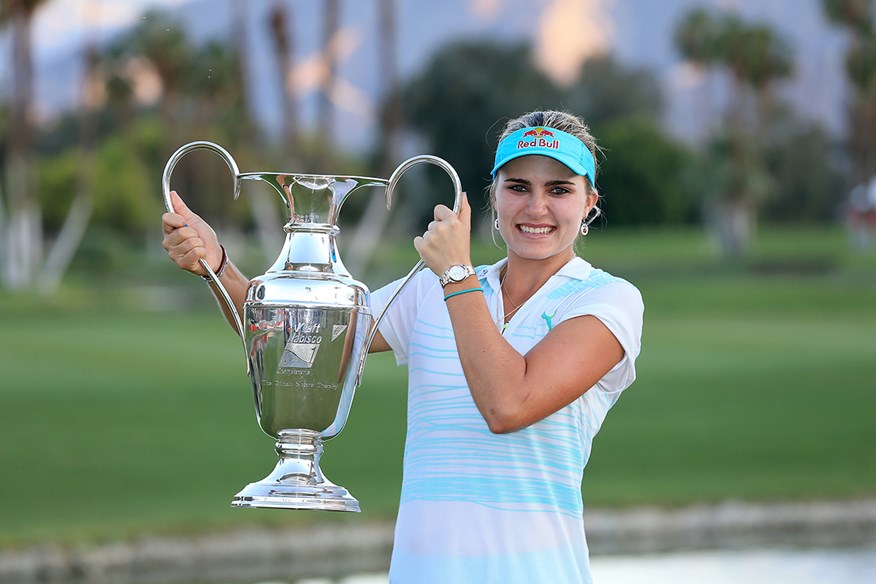 Lexi Thompson first major win in 2014 at the Kraft Nabisco Championship