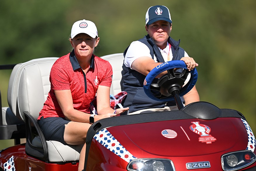 Stacy Lewis on site at Finca Cortesin