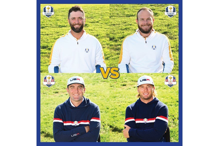 Jon Rahm and Tyrrell Hatton will face Scottie Scheffler and Sam Burns.