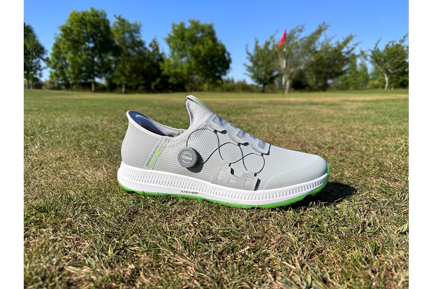 We've got two pairs of Skechers Slip In golf shoes to give away.