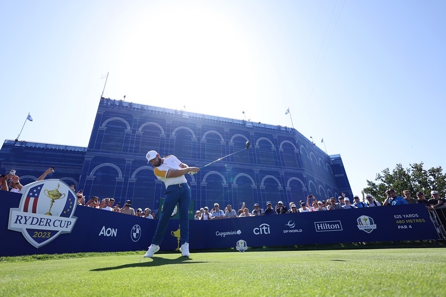 Tyrrell Hatton, teeing off during a practice round at Marco Simone, has called for a playoff to decide ties.