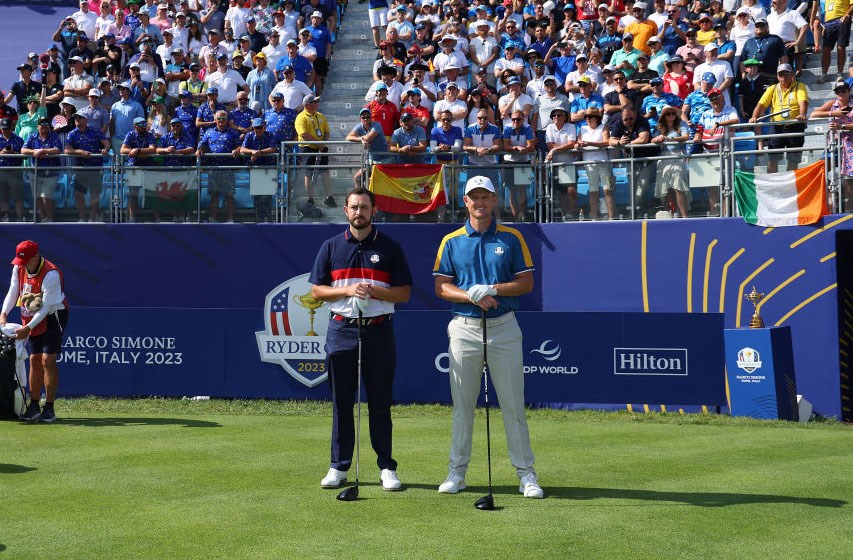 Patrick Cantlay took on Justin Rose in match three.