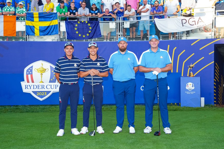 Shane Lowry and Sepp Straka beat Rickie Fowler and Collin Morikawa in the Ryder Cup Friday Foursomes.