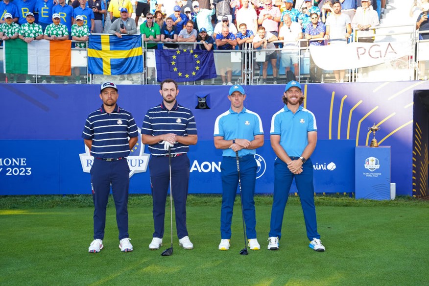 Rory McIlroy and Tommy Fleetwood beat Xander Schauffele and Patrick Cantlay in the Friday Foursomes at the Ryder Cup.