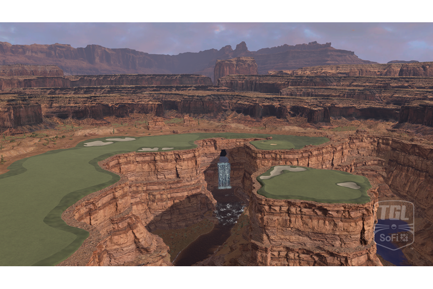 The virtual Quick Draw hole can play as a 720-yard par 5.