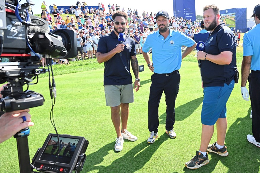 Beef was on presenting duty for the All-Star Cup at the Ryder Cup in Rome and commentated on the main event.