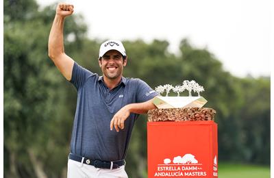 Spain's Adrian Otaegui won the Estrella Damm N.A. Andalucía Masters in 2022.