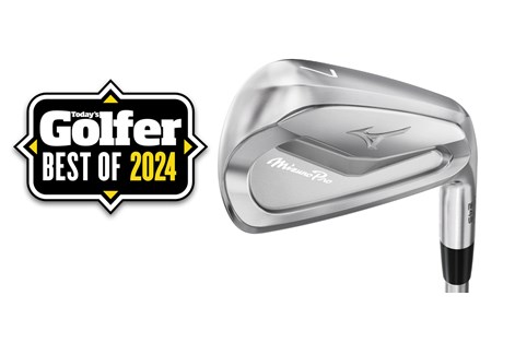The Mizuno Pro 243 Iron with a Best of 2024 Today's Golfer badge