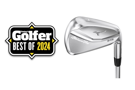 The Mizuno Pro 245 iron with a Today's Golfer Best of 2024 badge.