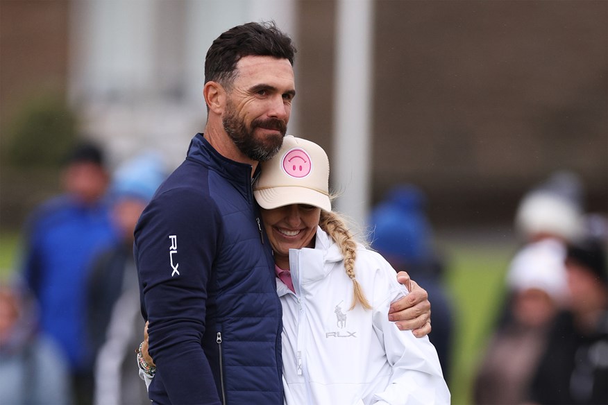 Billy Horschel played the 2023 Alfred Dunhill Links Championship with his wife Brittany