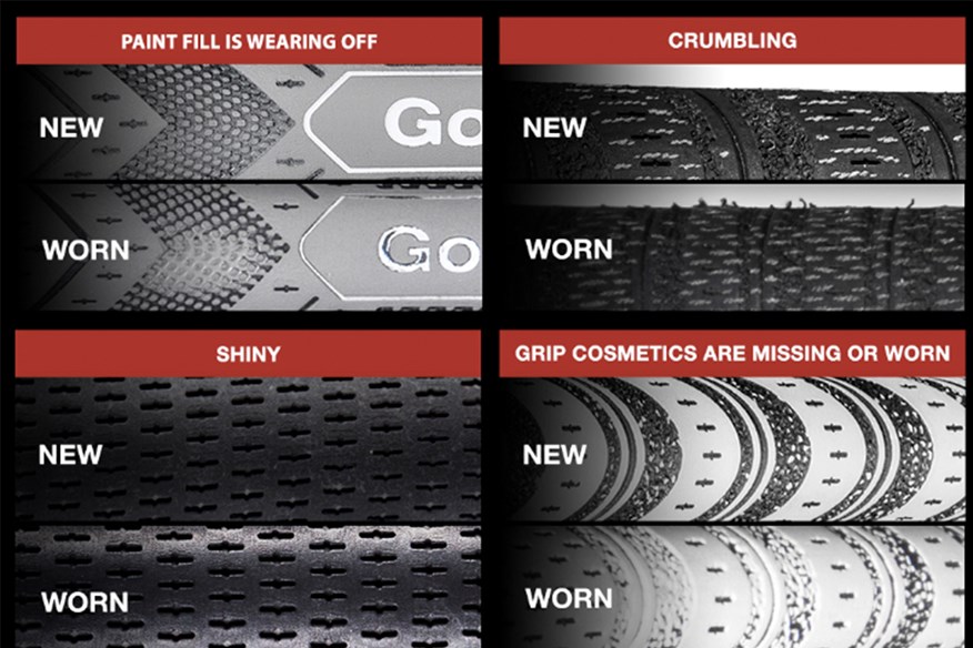 How to identify a warn golf grip