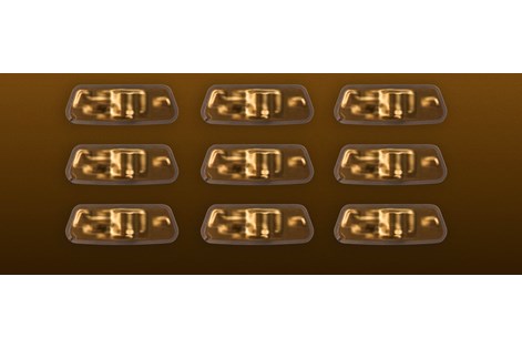 A graphic of the construction of the titanium putter face