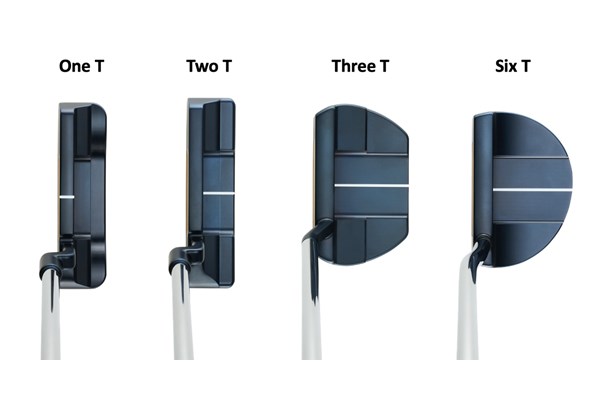 The One T, Two T, Three T and Six T putters in the play position