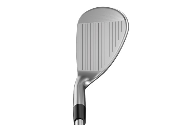 A close up of how the Tour Edge Wingman Wedge looks at address