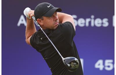 Rory McIlroy has a TaylorMade Qi10 driver in the bag in Dubai.