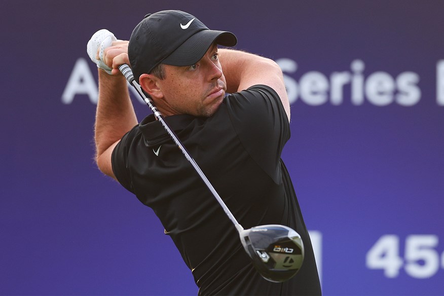 Rory McIlroy has a TaylorMade Qi10 driver in the bag in Dubai.