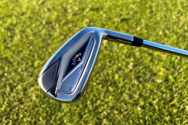 The cavity back detailing of the Callaway Paradym AI-Smoke HL iron