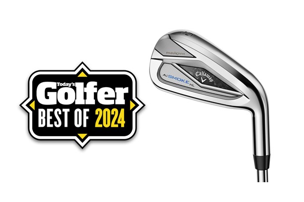 The Callaway Paradym AI Smoke Iron with a Today's Golfer Best of 2024 badge