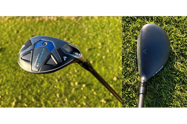 The Callaway Paradym AI-Smoke hybrid in the play position