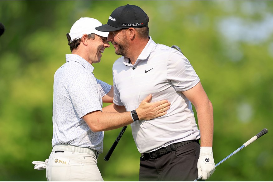 Rory McIlroy was paired with Michael Block in the final round of the 2023 PGA Championship.