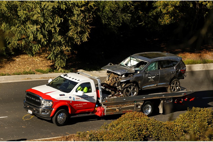 Tiger Woods is still affected by injuries sustained in a major car crash