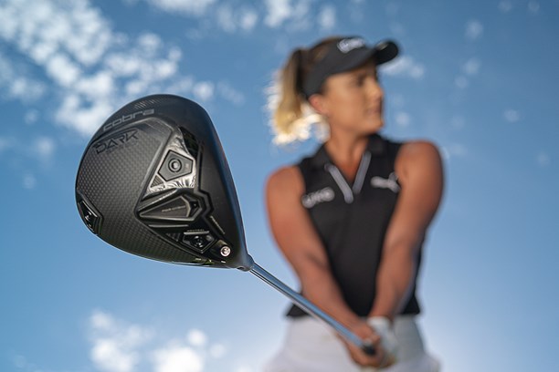 Lexi Thompson playing with a Cobra Darkspeed driver