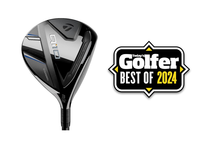 The TaylorMade Qi10 Fairway Wood with a Today's Golfer Best of 2024 badge