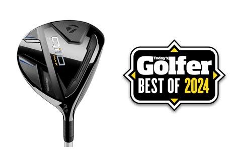 The TaylorMade Qi10 MAX Fairway Wood with a Today's Golfer Best of 2024 badge