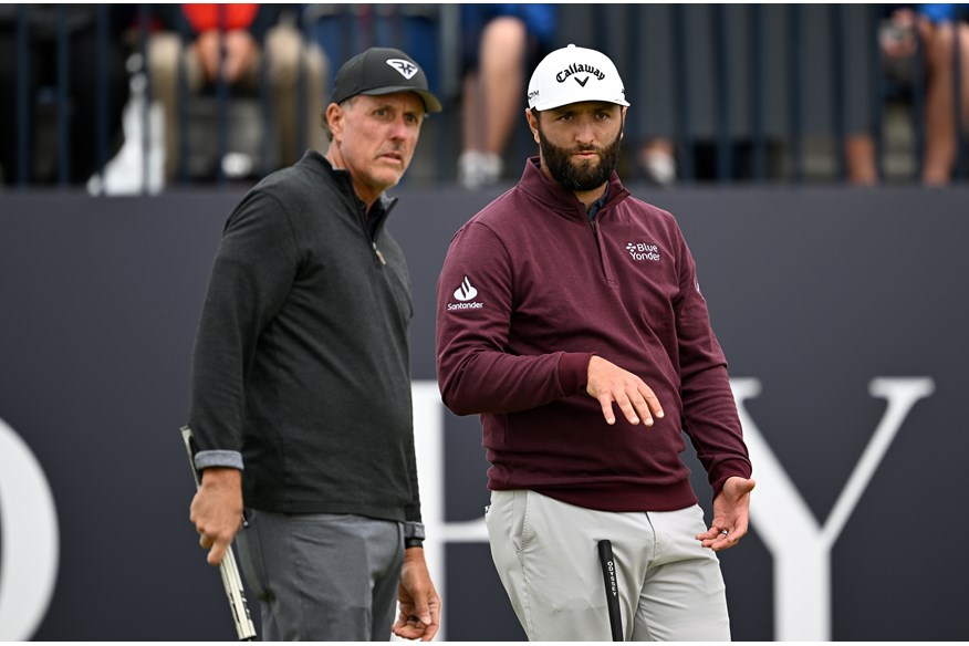 The mentor and student - Jon Rahm managed to achieve what Phil Mickelson has not.