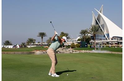 Rory McIlroy leads the inaugural Dubai Invitational after two rounds.