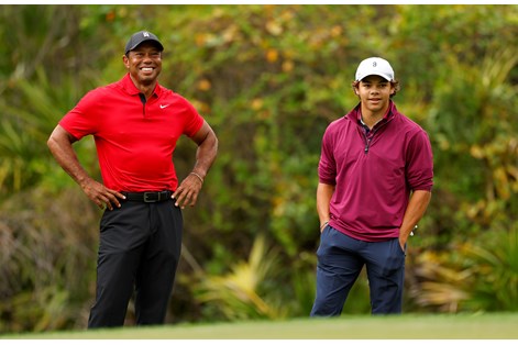 Tiger and Charlie Woods competed together at the 2023 PNC Championship.