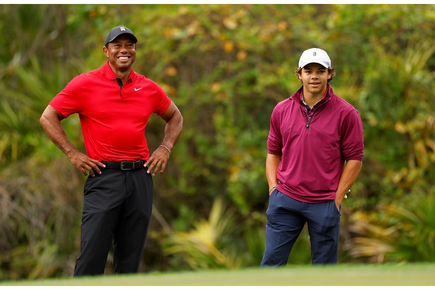 Tiger and Charlie Woods competed together at the 2023 PNC Championship.