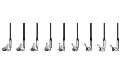 Cleveland Halo XL irons family toe view