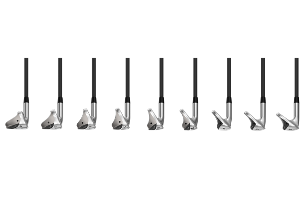 Cleveland Halo XL irons family toe view