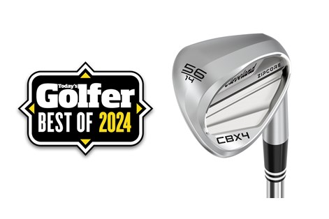 The Cleveland ZipCore CBX4 wedge with a Today's Golfer Best of 2024 badge