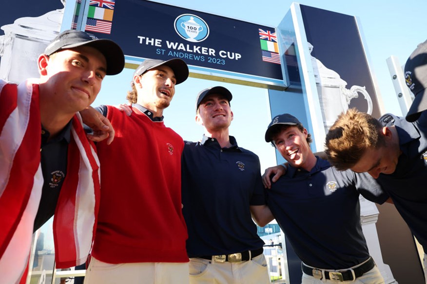 Nick Dunlap at the Walker Cup