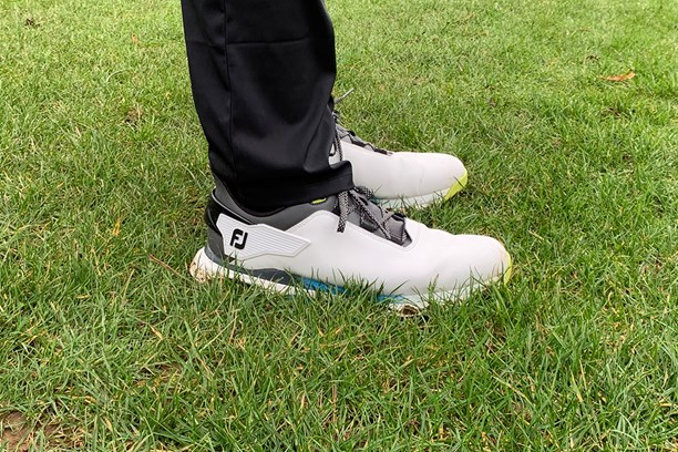 Footjoy Pro SLX Golf Shoe testing on the course