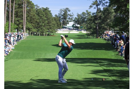 Viktor Hovland in action at The Masters in 2023. Andrew 'Beef' Johnston is backing him to win the Major in 2024.