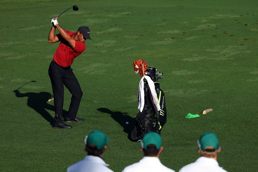 Tiger Woods wore Sun Day Red for the final round of the Masters but continued his traditional red and black color combo for the final round of Majors