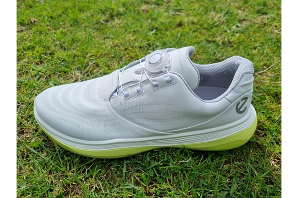 Ecco LT1 spikeless golf shoe from side